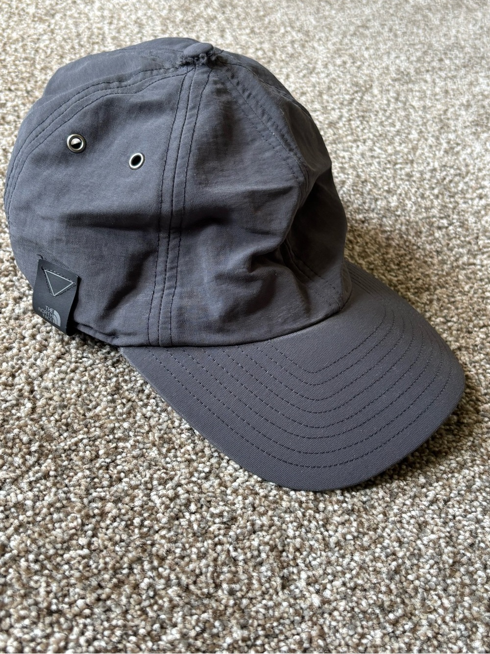 The North Face Charcoal Hat with Subtle Logo Tab